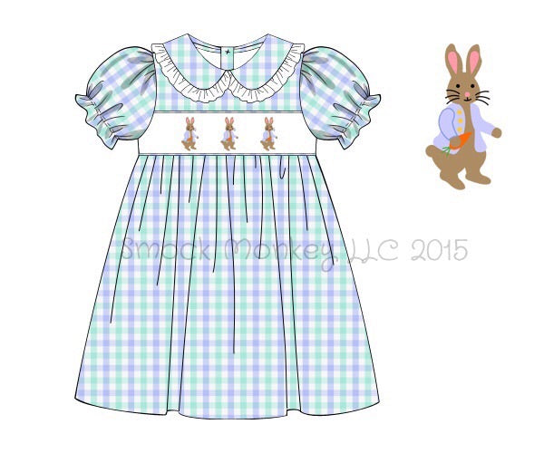 Peter rabbit outlet smocked dress