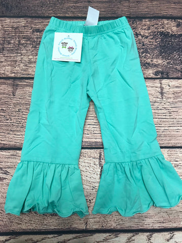 Girl's MINT knit ruffle pant (3m,12m)